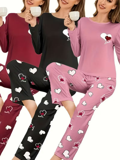 Pack of 3 Women’s Casual T-Shirt & Pant Sets
