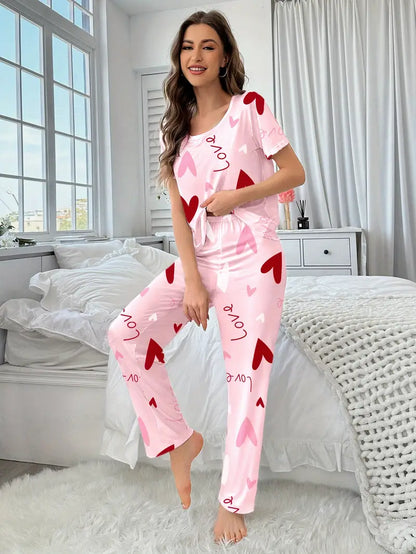 Outside Cozy Cartoon Print Home & Streetwear (Pack of 3)