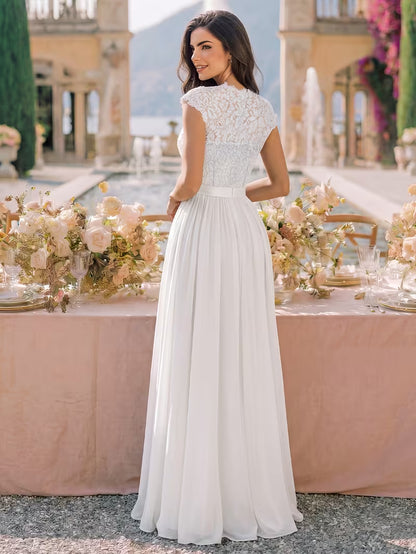 Women's Wedding Event Sequined Evening Gown