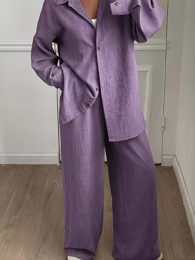 Women’s Stylish 3-Piece Shirt Pant Set