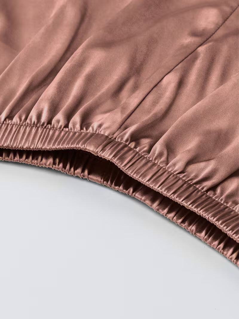 Women's Luxe Satin 3-Piece Sleepwear Set