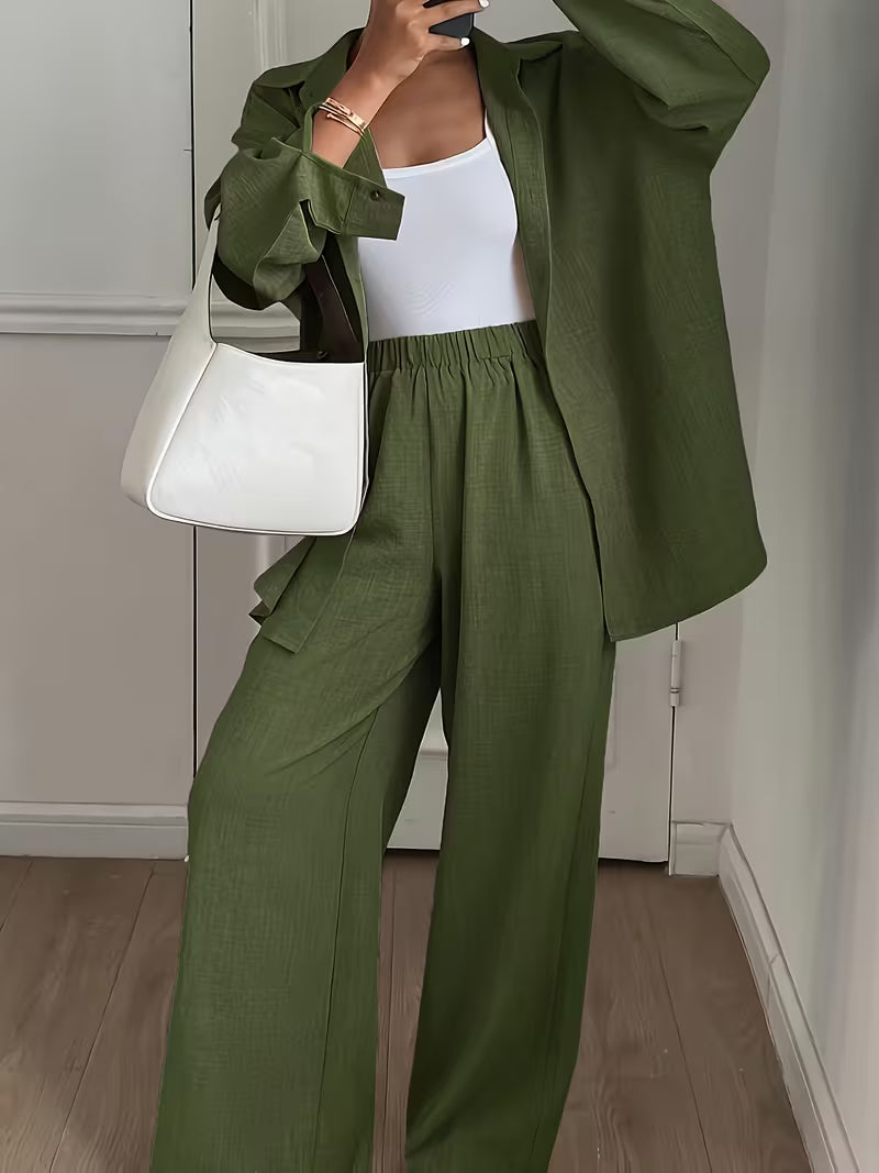 Women’s Stylish 3-Piece Shirt Pant Set