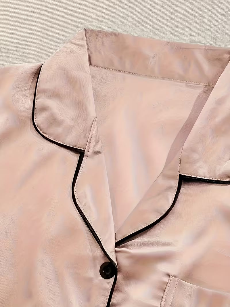Women's Luxe Satin 3-Piece Sleepwear Set