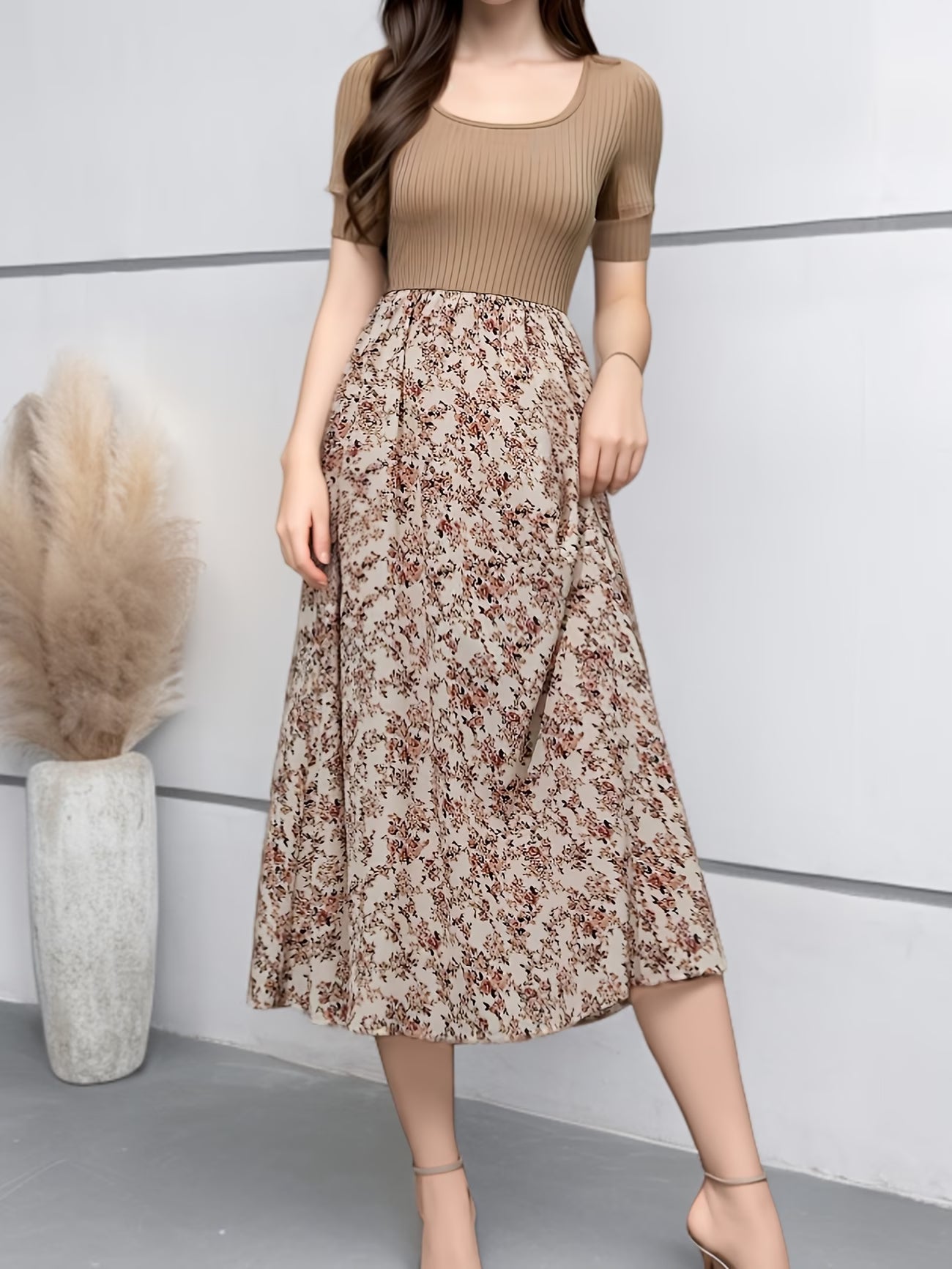 Women's Premium Printed Crop Top & Maxi Skirt Set