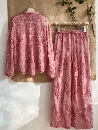 Women’s Floral Printed Shirt Pant Set