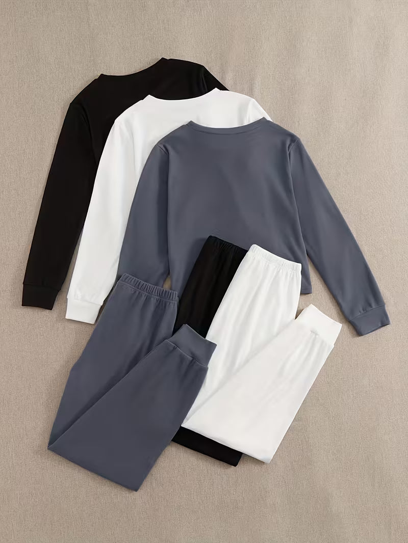 Women's Premium 3-Piece Casual Lounge Set (Pack of 3)