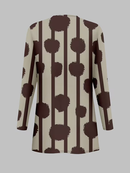 Women's 3-Piece Printed Co-Ord Set | Cardigan, Tank Top & Wide-Leg Pants