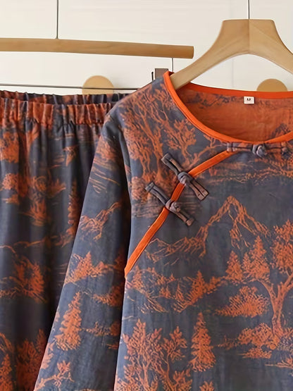 Women’s Floral Printed Casual Set