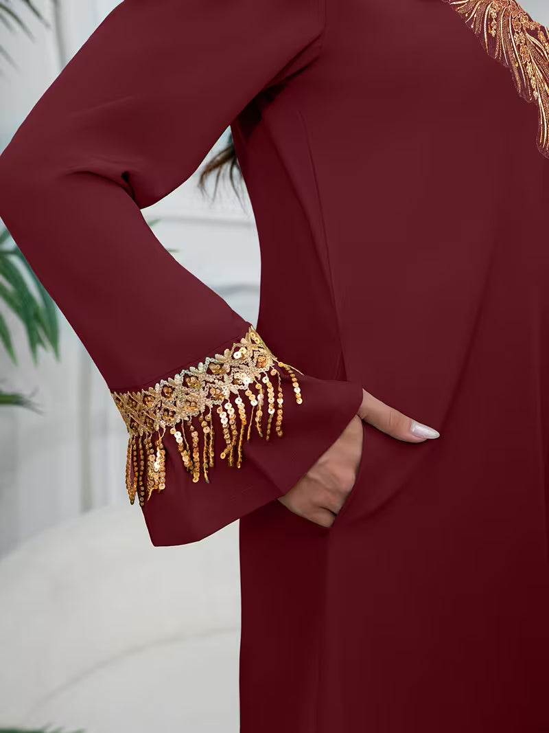 Royal Embroidered Sequin Ladies' Suit