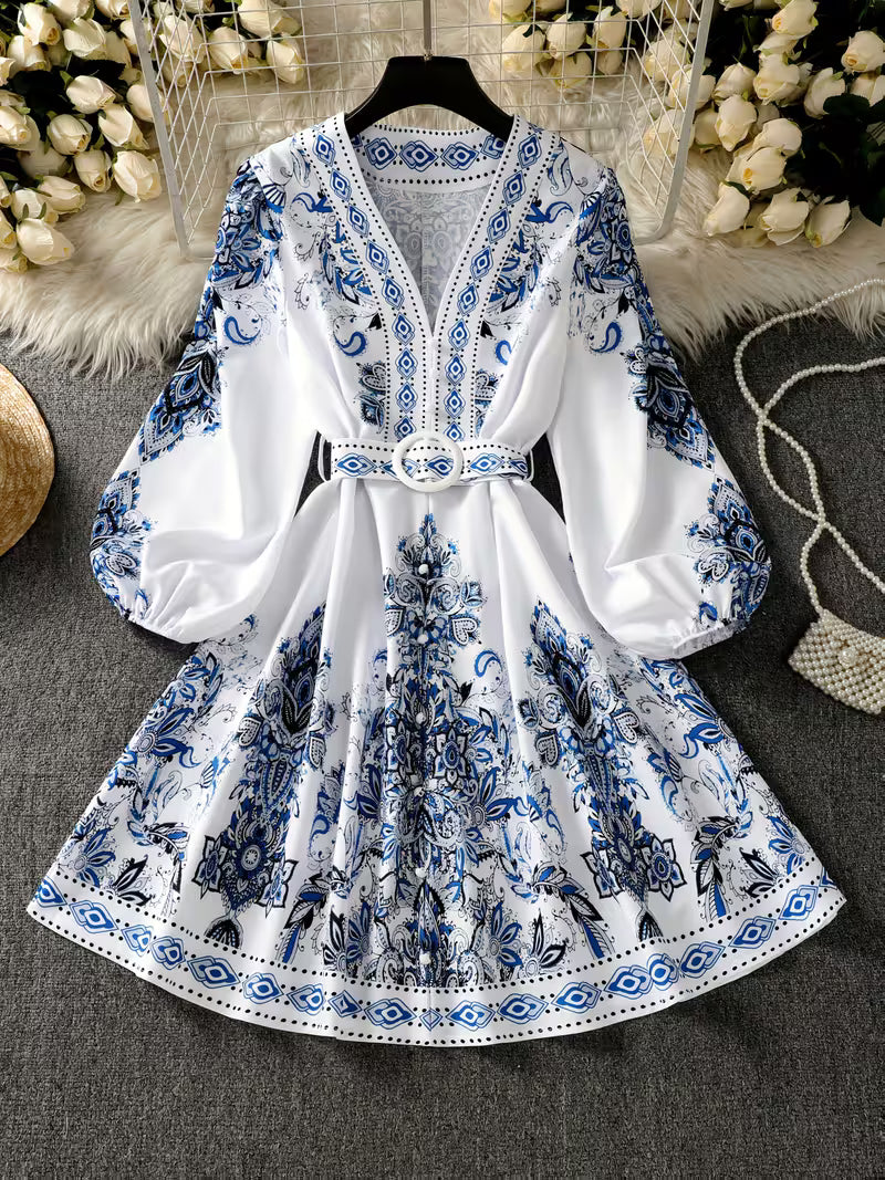 Women’s Floral Printed Flare Dress