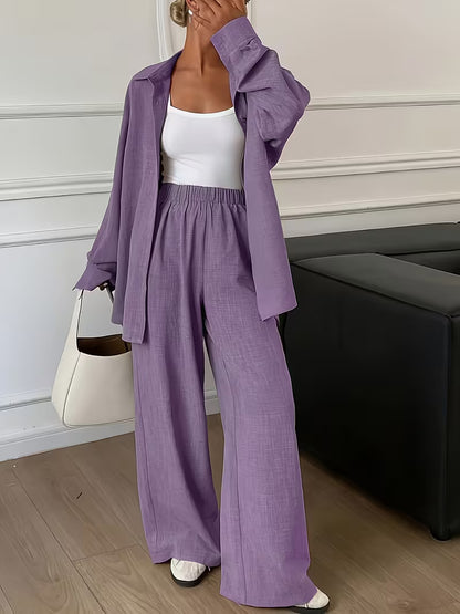 Women’s Stylish 3-Piece Shirt Pant Set