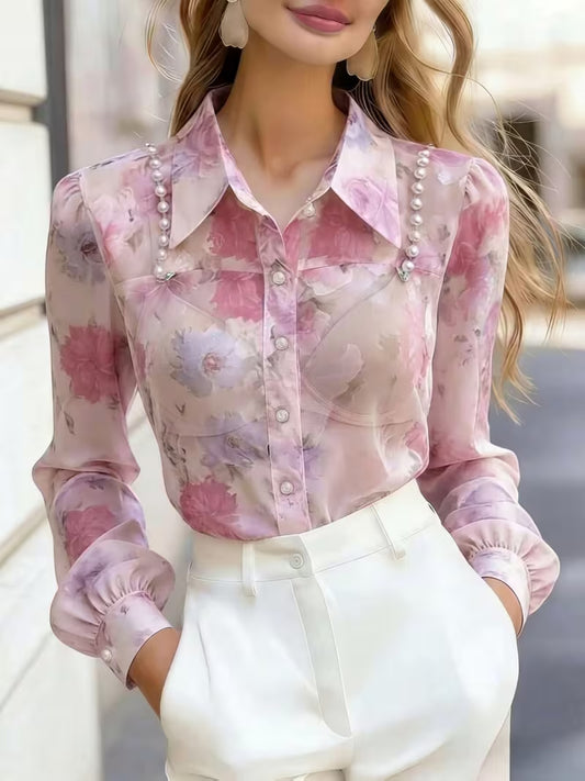 Women's Sophisticated Floral Outfit Set