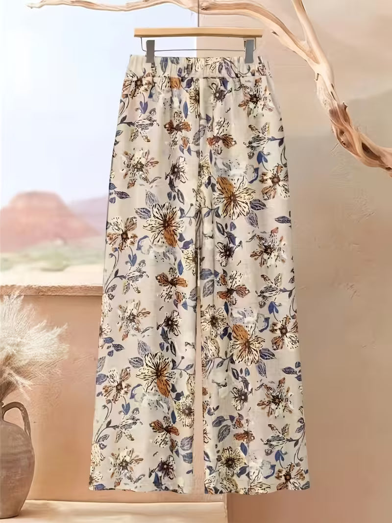 Women’s Relaxed Tunic & Printed Pants Set