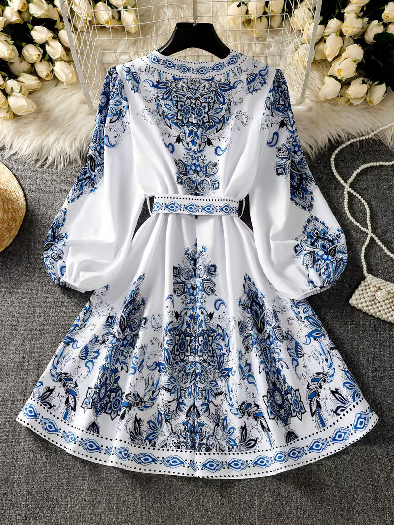 Women’s Floral Printed Flare Dress