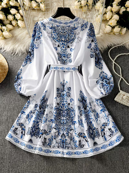 Women’s Floral Printed Flare Dress
