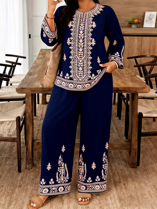 Women’s Elegant Embroidered Kurta Pant Set