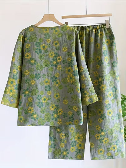 Women’s Floral Printed Casual Set