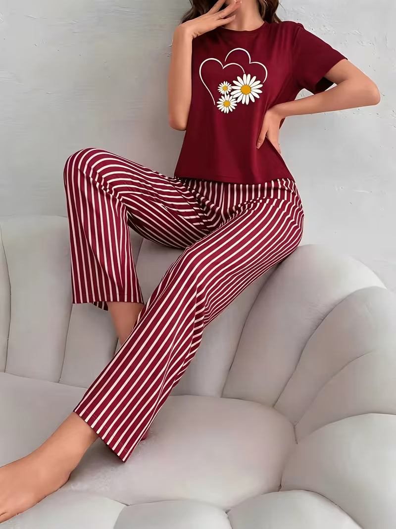 Pack of 3 Women’s Casual T-Shirt & Pant Sets