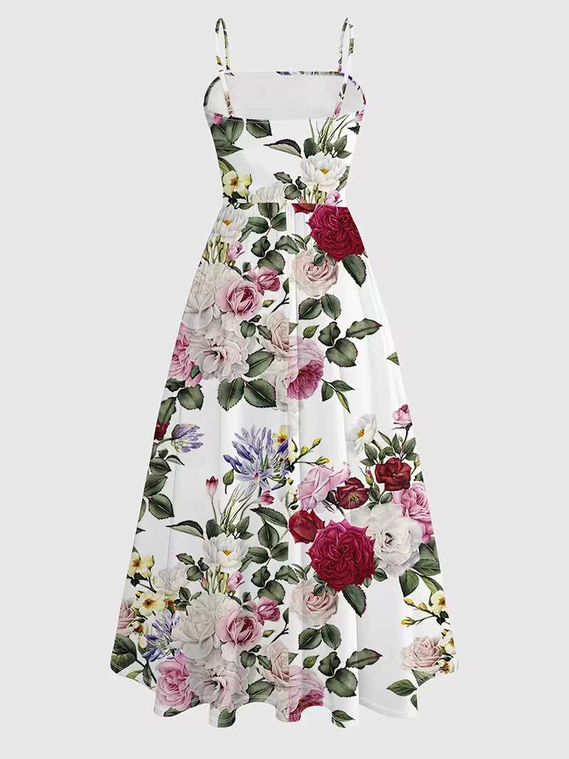 Women's New Summer Fashion Printed 2pcs Dress Set