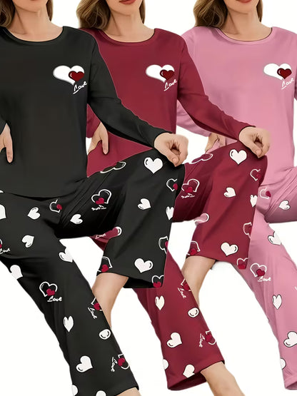 Pack of 3 Women’s Casual T-Shirt & Pant Sets