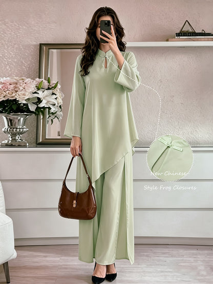 Women’s Asymmetrical Kurta Pant Set