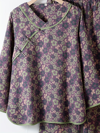 Women’s Floral Printed Casual Set