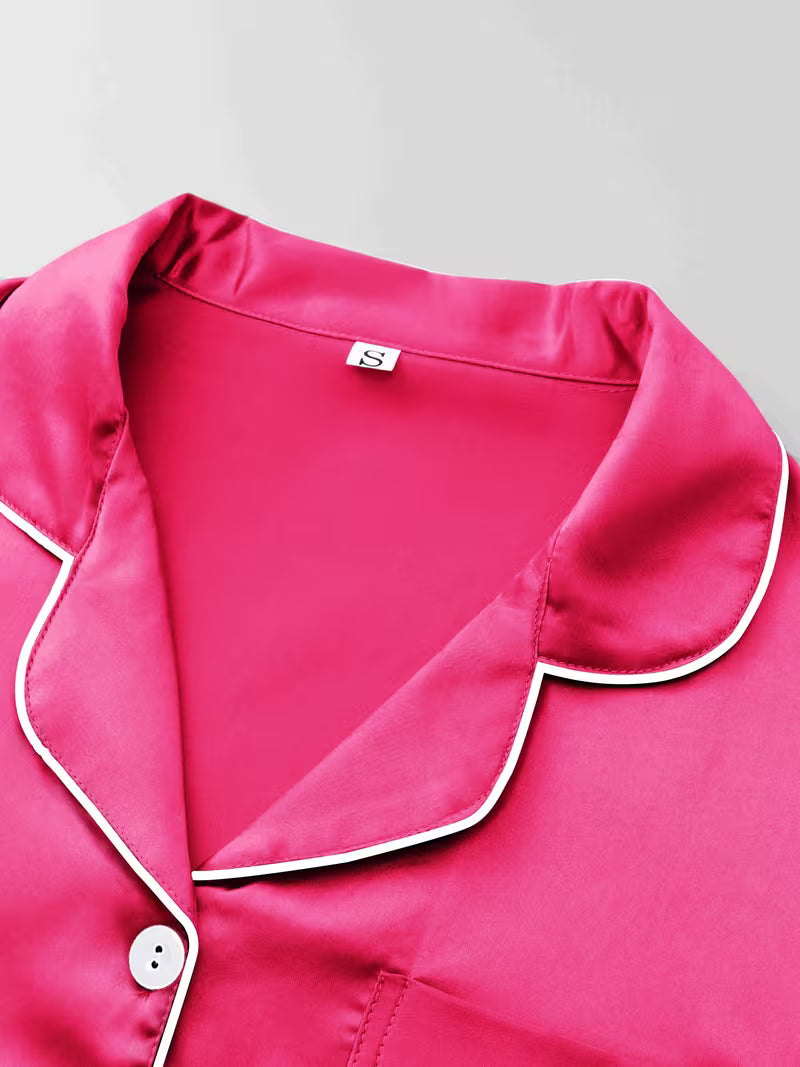 Women's Luxe Satin 3-Piece Sleepwear Set