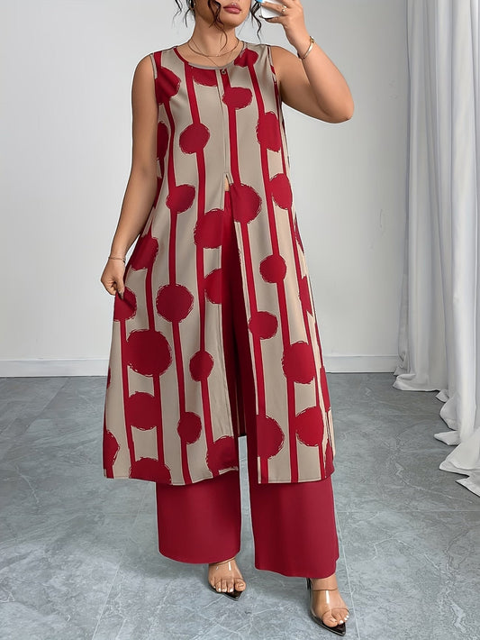 Plus Size Elegant Casual Outfit – Stylish & Comfortable Everyday Wear for Women