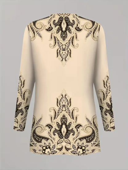 Floral Embroidered 3 Piece Linen Co-ord Set for Women — Jacket Vest and Wide Leg Pants