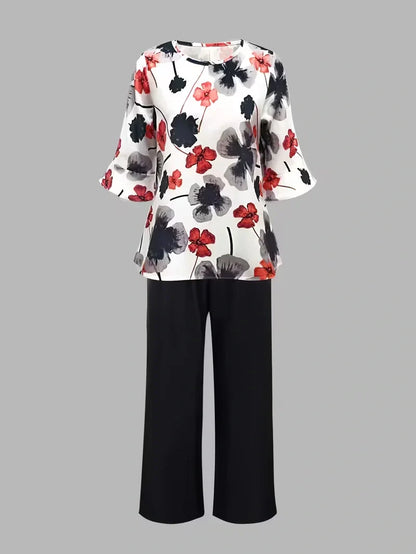 Midnight Bloom Co-Ord Set – Effortless Elegance for Everyday Wear