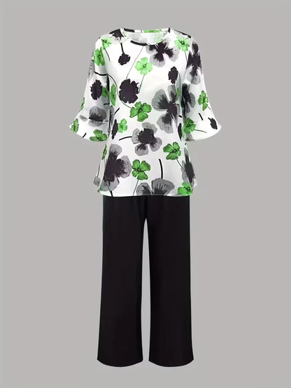 Midnight Bloom Co-Ord Set – Effortless Elegance for Everyday Wear