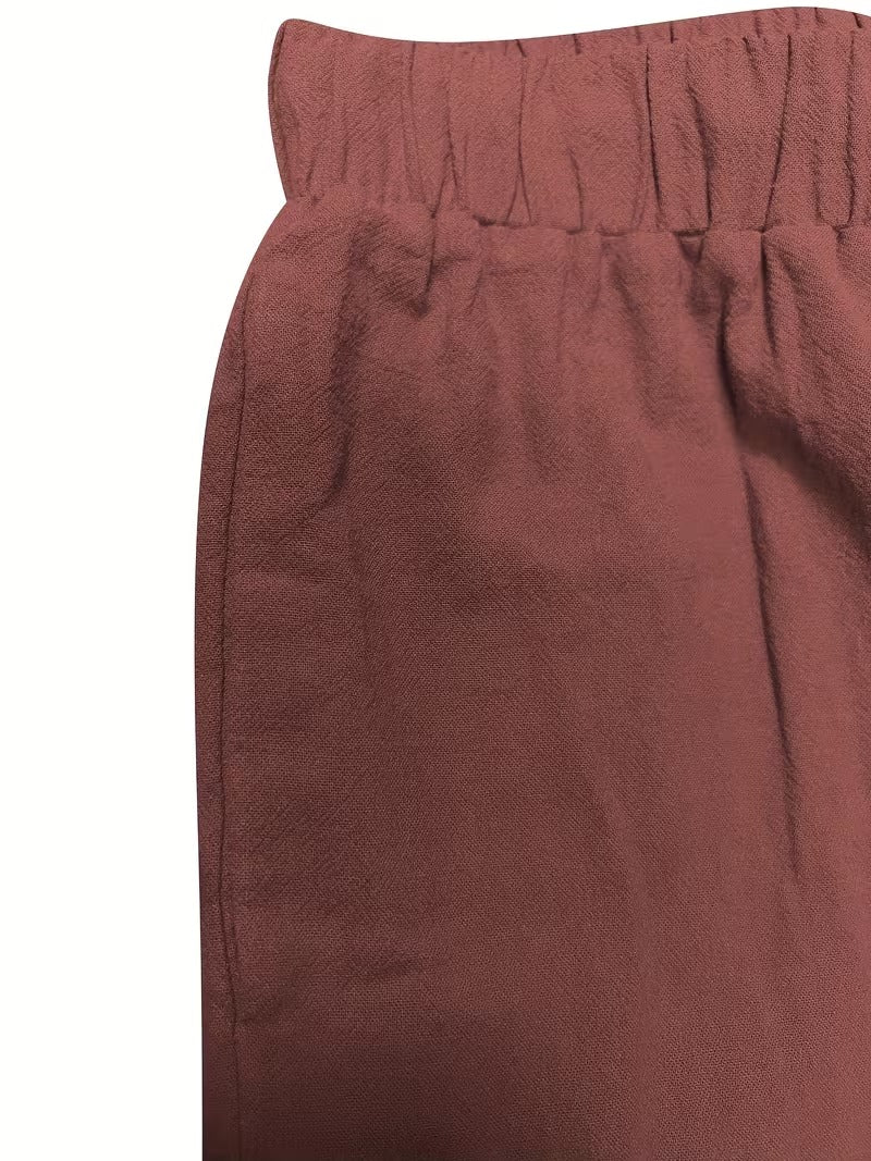 Stylish Solid Color Women's Outfit