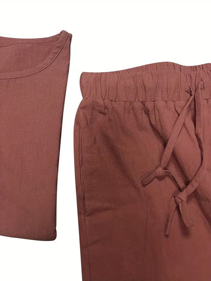 Stylish Solid Color Women's Outfit