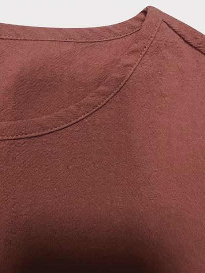 Stylish Solid Color Women's Outfit