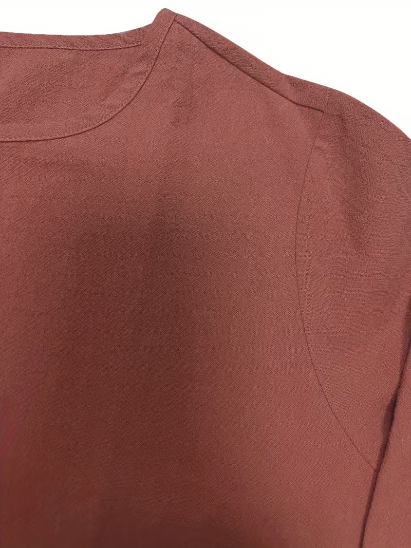 Stylish Solid Color Women's Outfit