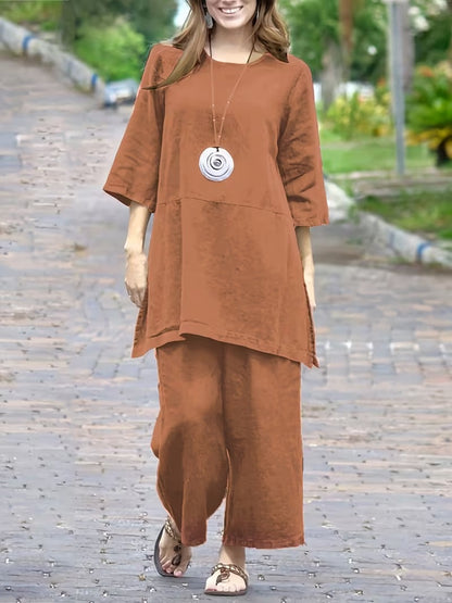 Stylish Solid Color Women's Outfit