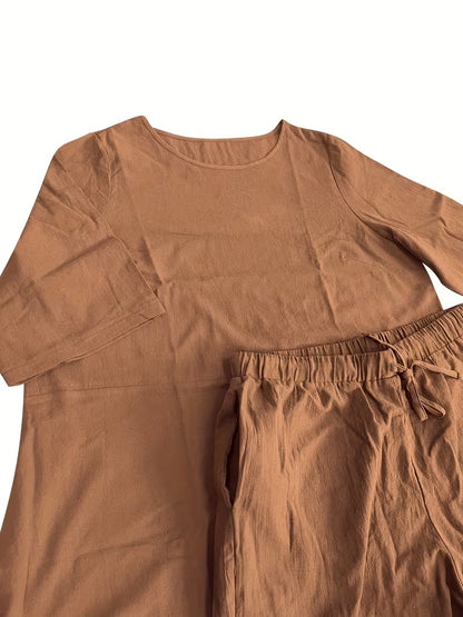 Stylish Solid Color Women's Outfit