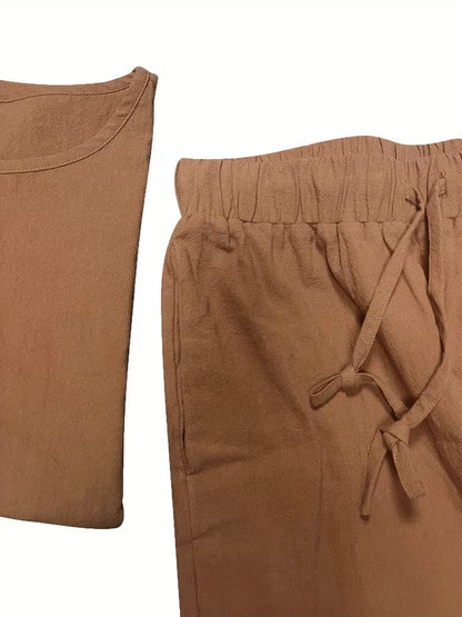 Stylish Solid Color Women's Outfit