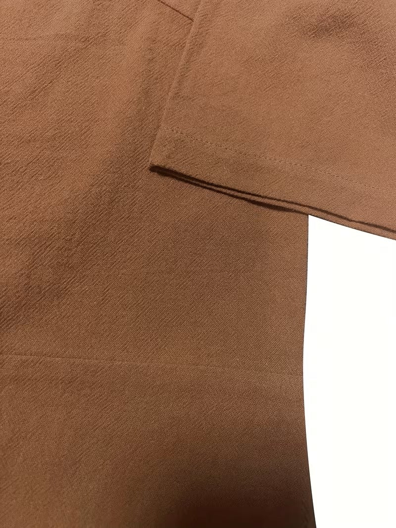 Stylish Solid Color Women's Outfit