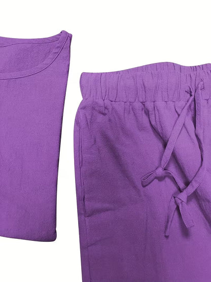 Stylish Solid Color Women's Outfit