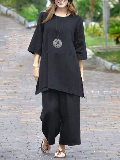 Stylish Solid Color Women's Outfit
