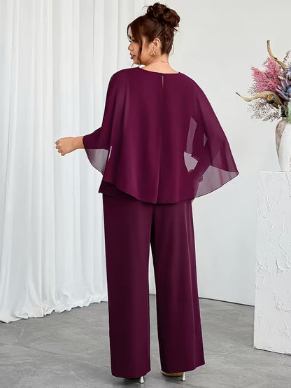 Stylish Plus Size Two-Piece Co-Ord Set