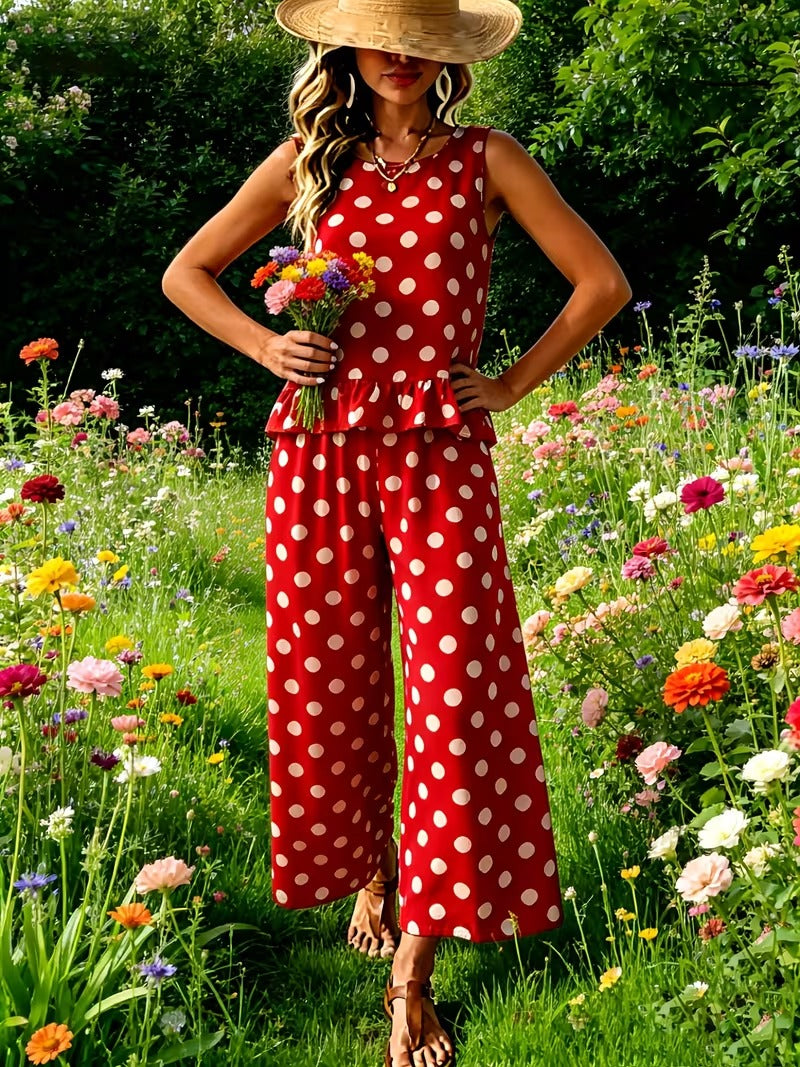 Stylish Plus Size Two-Piece Co-Ord Set