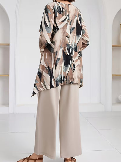 Stylish Plus Size Two-Piece Co-Ord Set