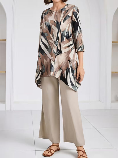 Stylish Plus Size Two-Piece Co-Ord Set