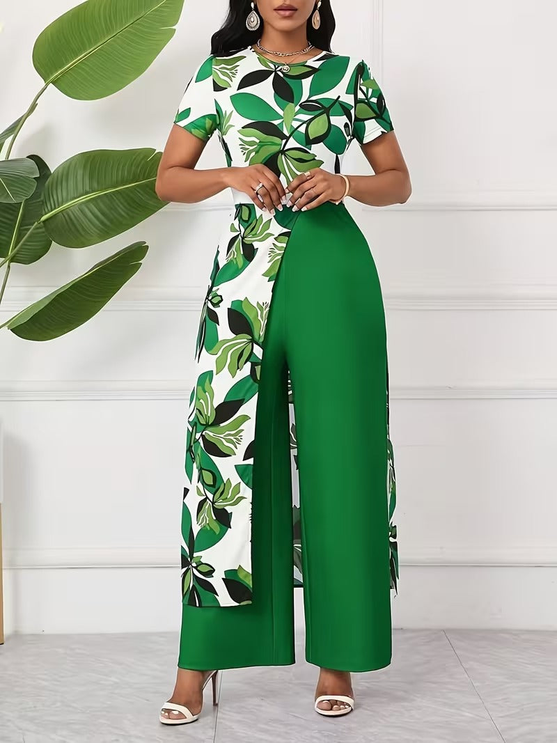 Elegant Floral Jumpsuit