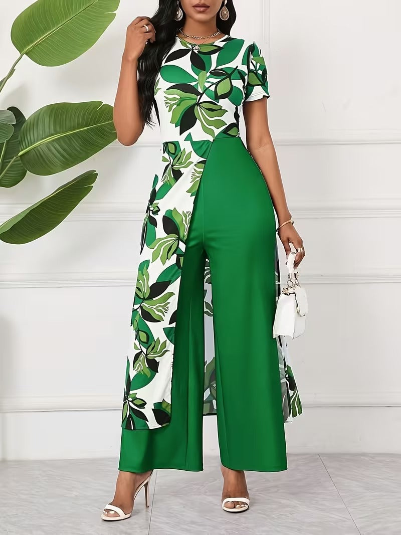 Elegant Floral Jumpsuit