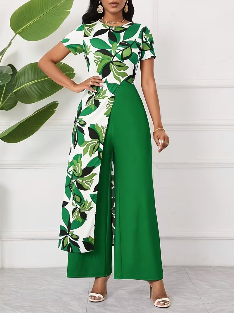 Elegant Floral Jumpsuit