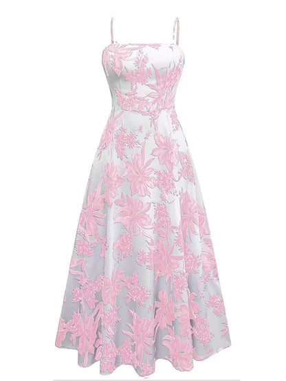 Midnight Bloom 2-Piece Midi Dress Set