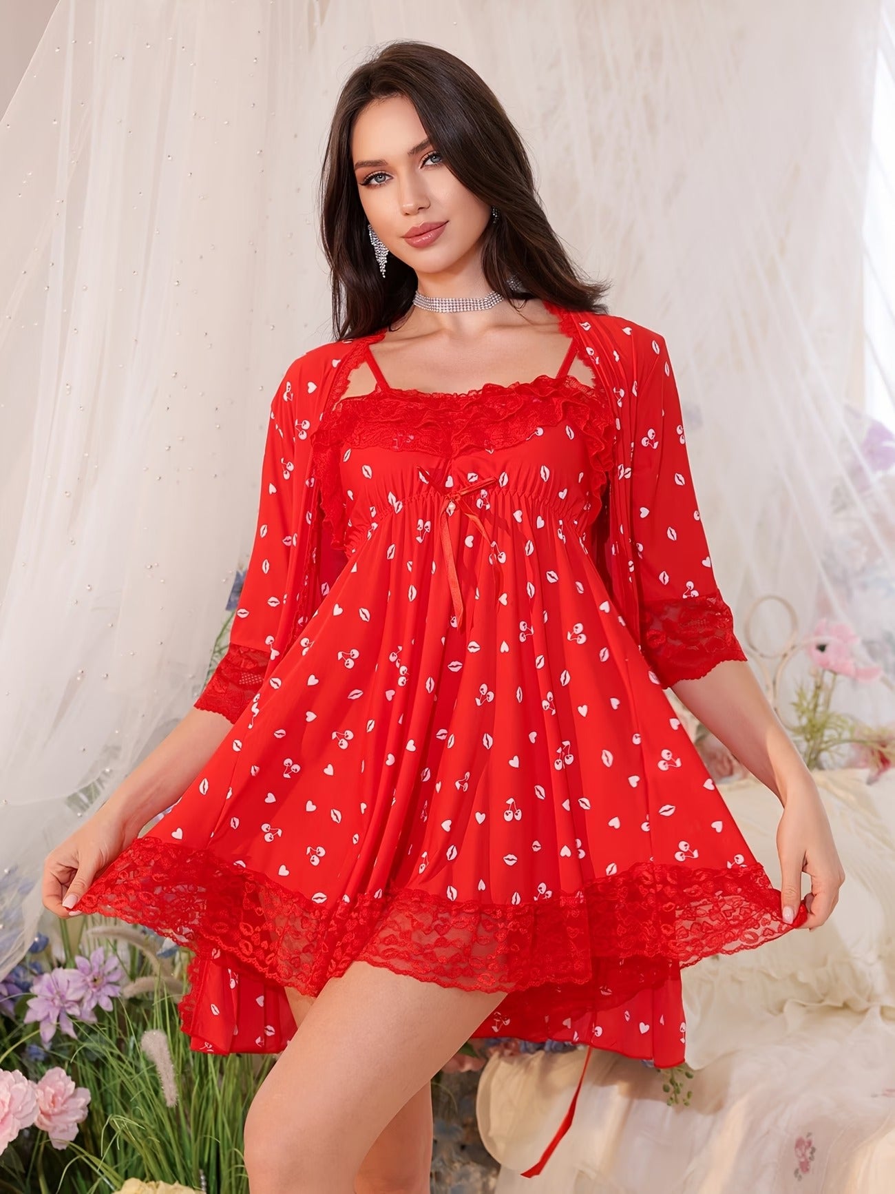 Lightweight Silky Camisole Sleep Dress for Women